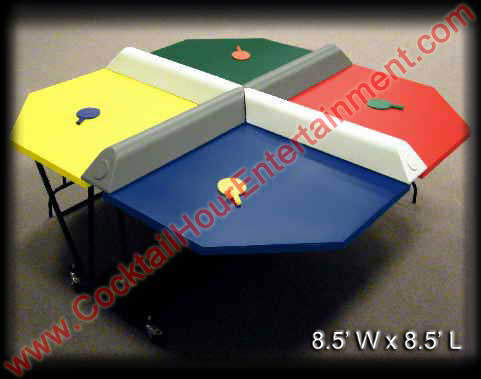 4 player ping pong party game rental